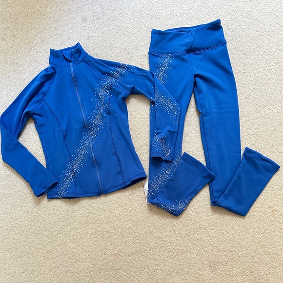 New ice skating jacket and pants set S 10~12T (130~140cm) - Picture 1 of 10